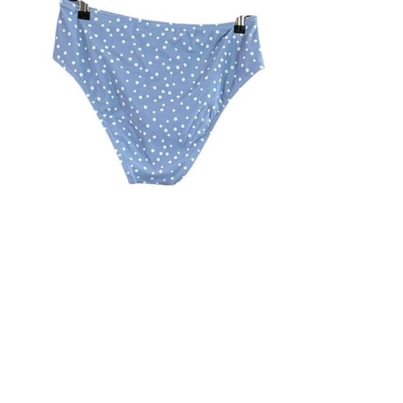 NWT Xhilaration Large Blue White Polka Dot Bathing Suit Bottom - Picture 4 of 10